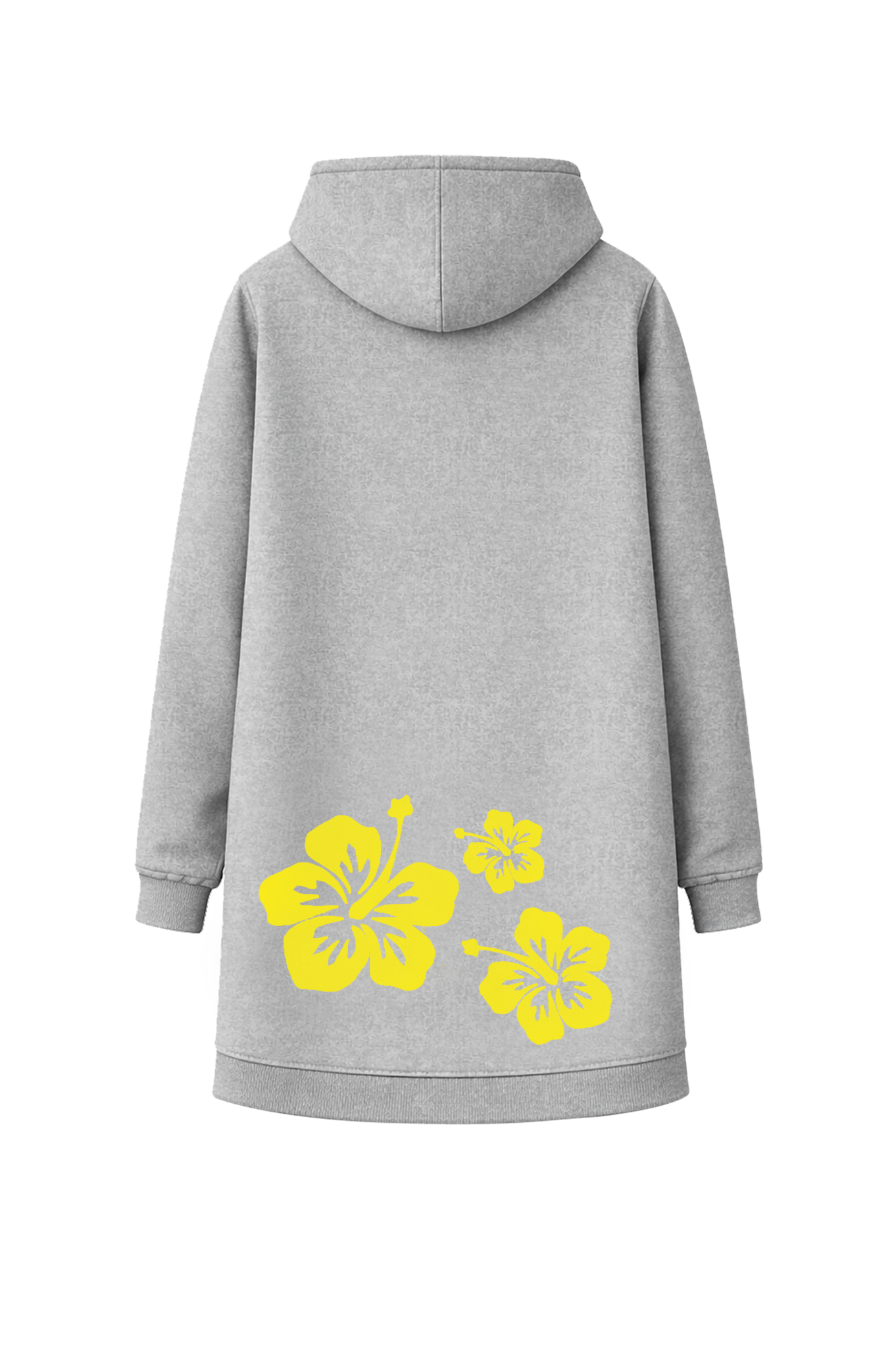 Muggelig Long Hooded Sweat - greymelange