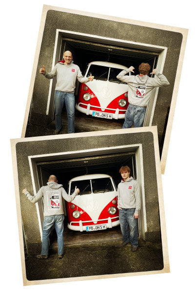 Peter Gephard mit Hoodie Ansage