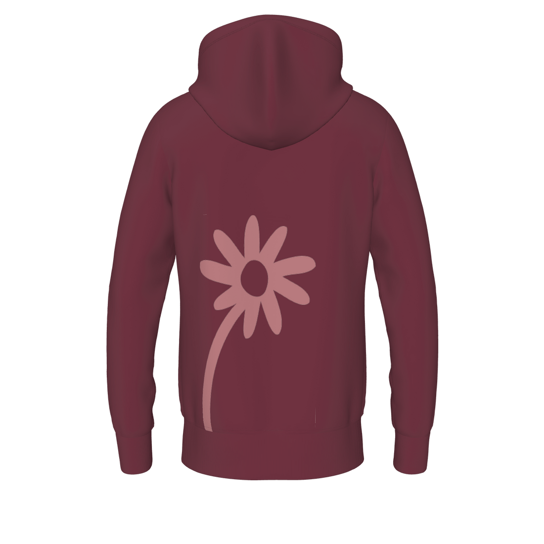 debloom Hooded Sweat - nightred