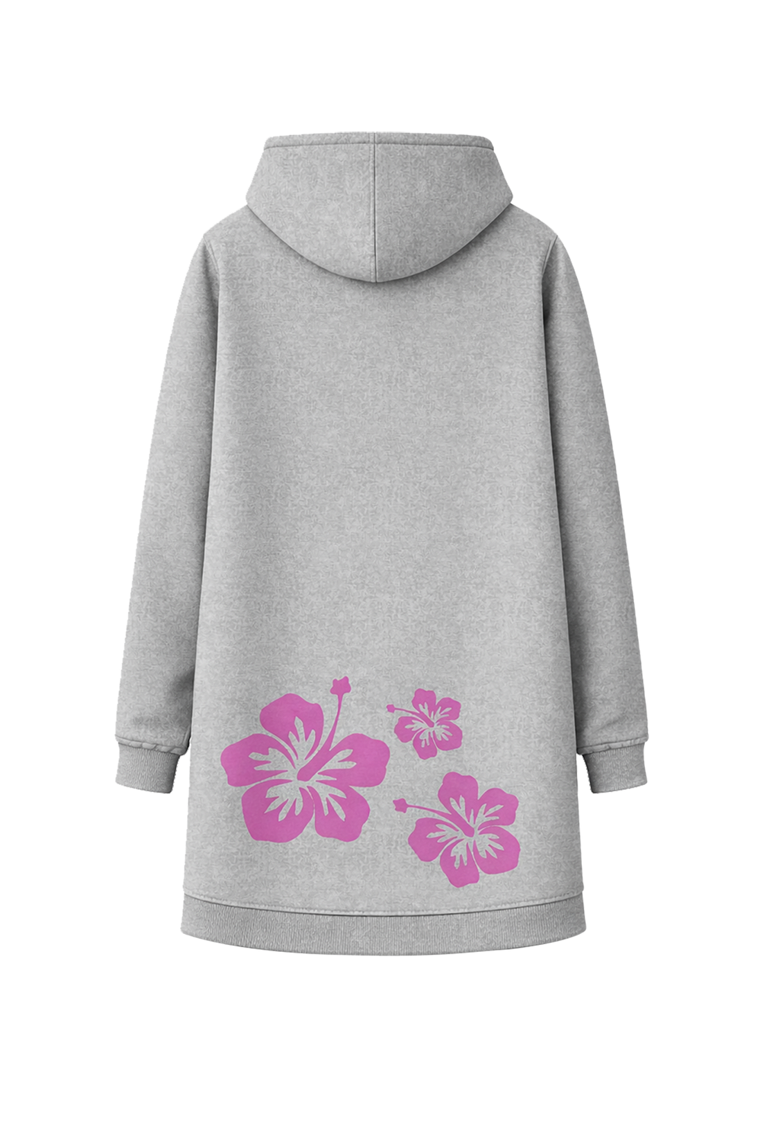 Muggelig Long Hooded Sweat - greymelange