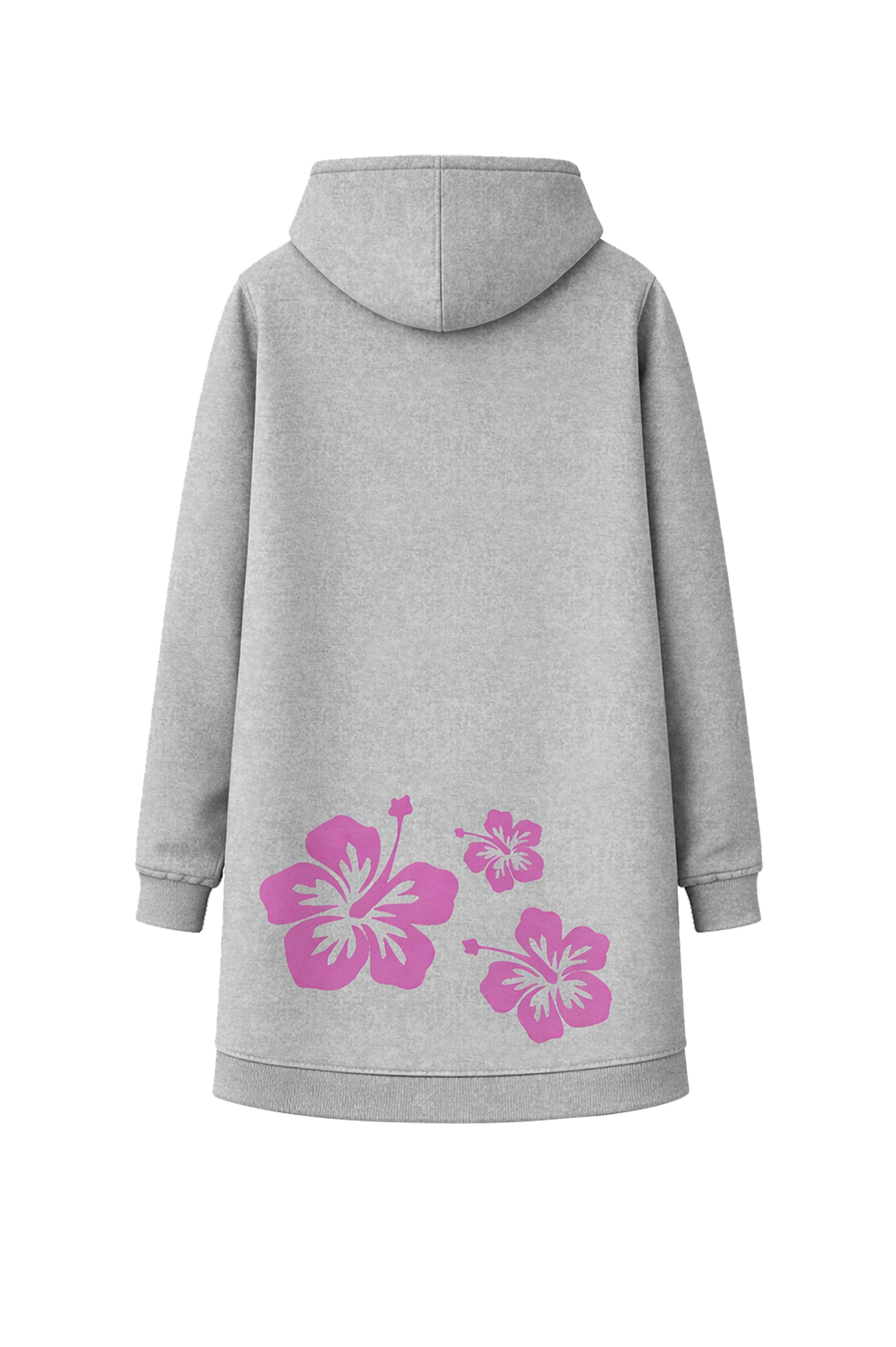 Muggelig Long Hooded Sweat - greymelange