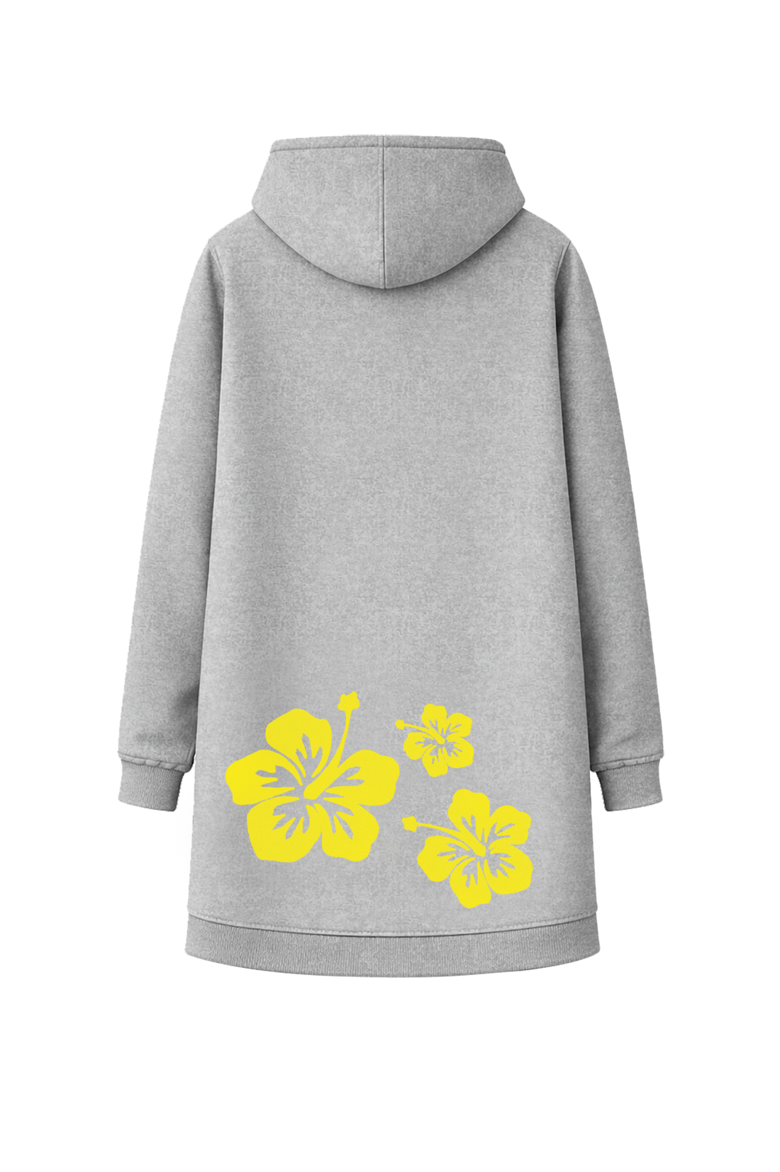 Muggelig Long Hooded Sweat - greymelange