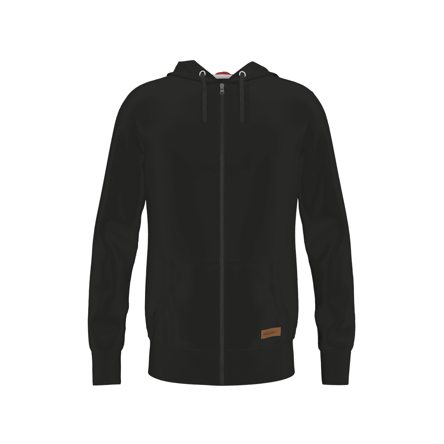 24hours Kid Hoodie Fleecejacke - black-red