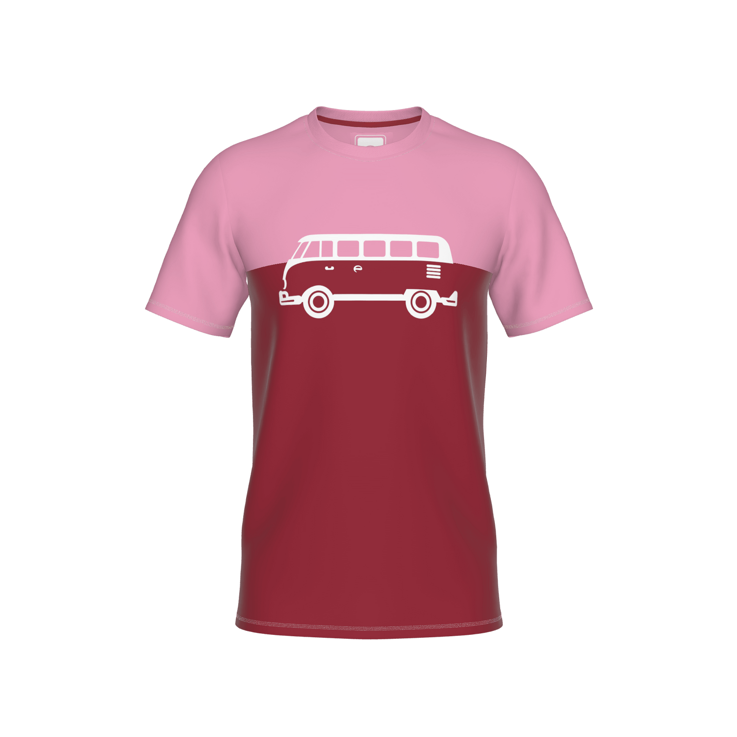 Abfahrt Kids T-Shirt - darkred-pink