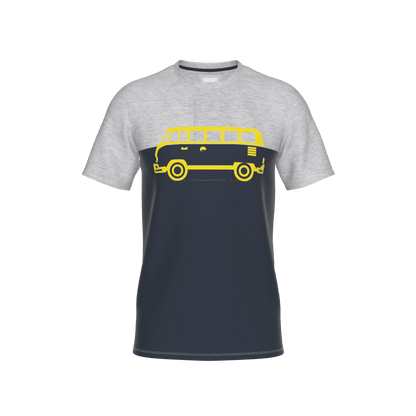 Abfahrt Kids T-Shirt - nightblue-grey