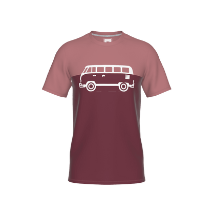 Abfahrt Kids T-Shirt - nightred-rose