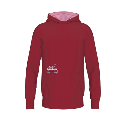 Capuzino - Hooded Sweat Women - darkred