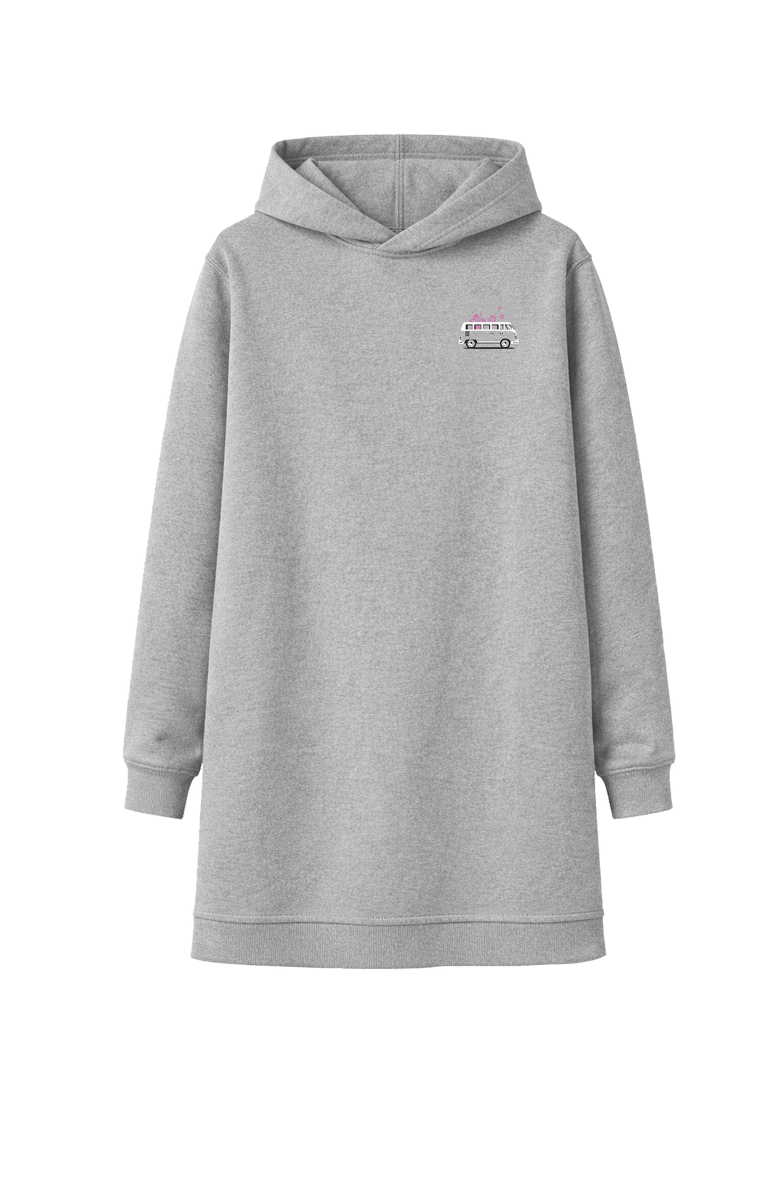 Muggelig Long Hooded Sweat - greymelange