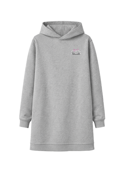Muggelig Long Hooded Sweat - greymelange