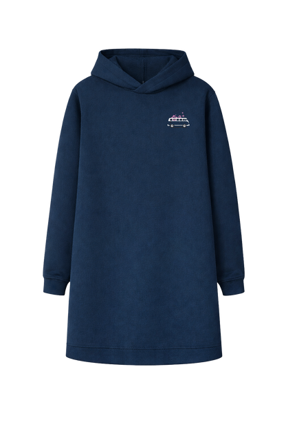 Muggelig Long Hooded Sweat - nightblue