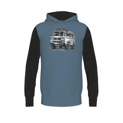 "Vanatiker" (bluegrey) - Hoodie mit VW Bulli Lizenz