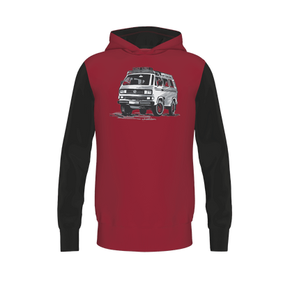 "Vanatiker" (darkred) - Hoodie mit VW Bulli Lizenz