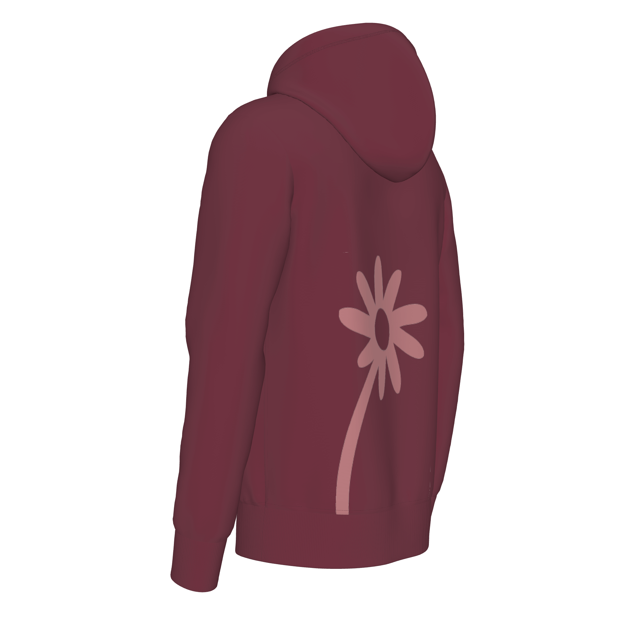 debloom Hooded Sweat - nightred