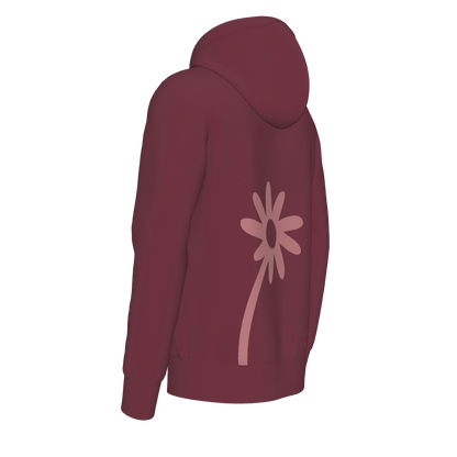 debloom Hooded Sweat - nightred