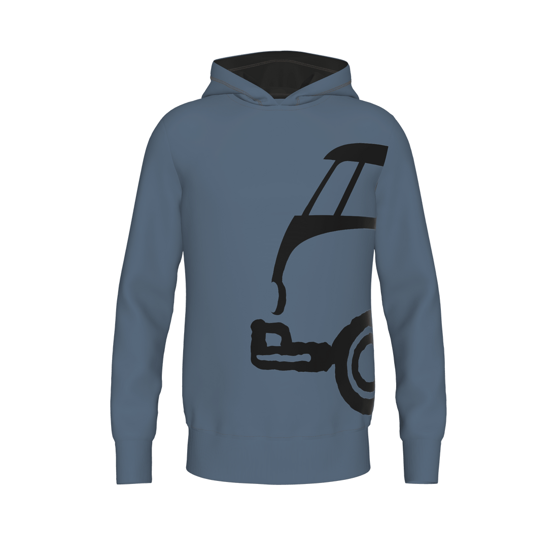 kingkong Men Hoodie - bluegrey