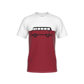Träumweiter - T-Shirt - darkred-offwhite
