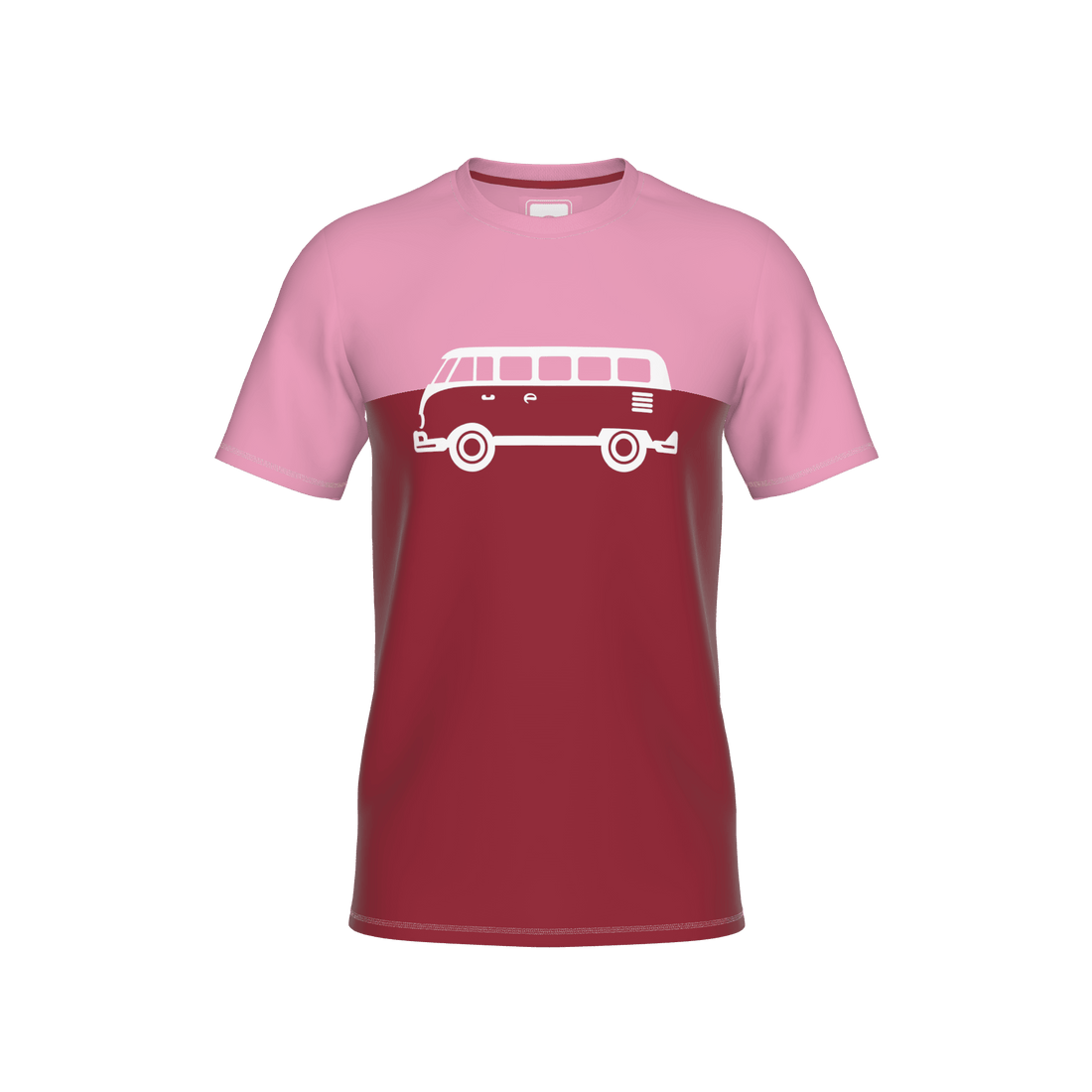 Abfahrt Kids T-Shirt  - darkred-pink